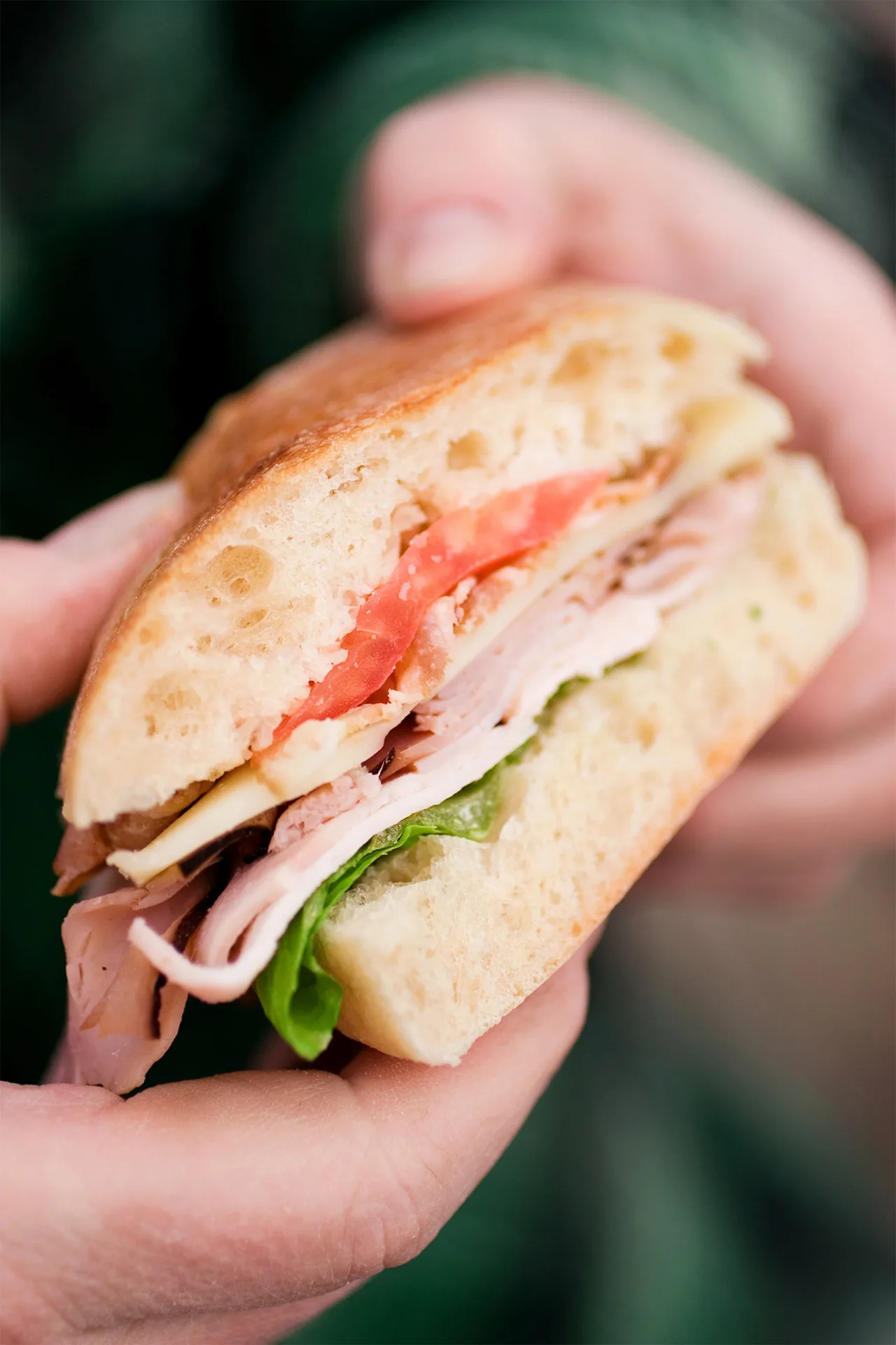 Closeup Of Sandwhich In Hand